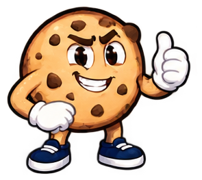 Mascote oficial BISCOITO fazendo joinha